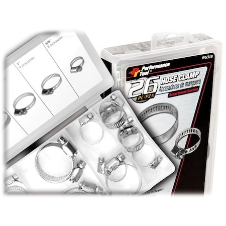 Performance Tool 26-Pc Hose Clamp Assortment W5348